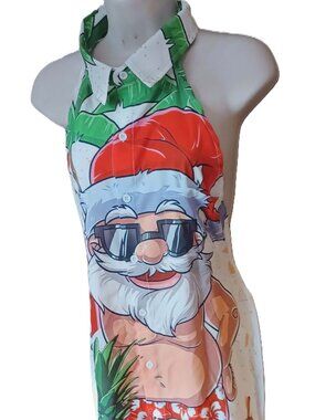 Handmade Upcycled Santa Shirt to Apron